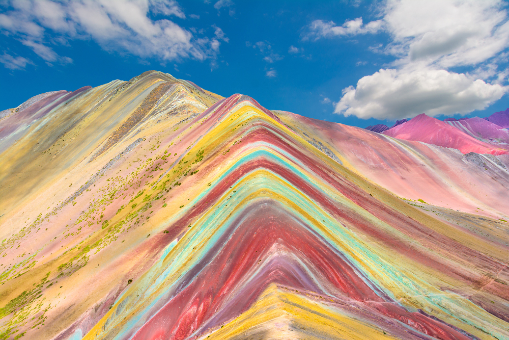 Original montaña de sal de colores
