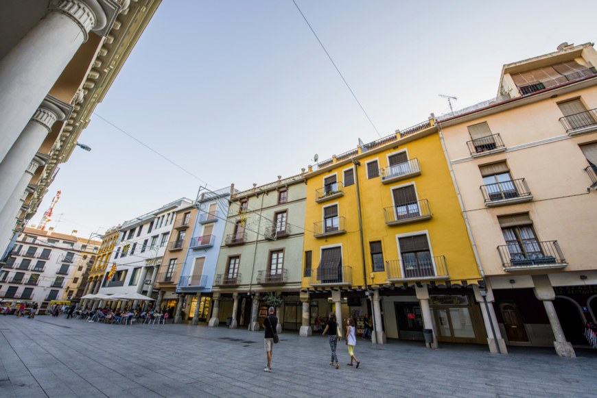 Plaza del Mercado en Barbastro, Huesca