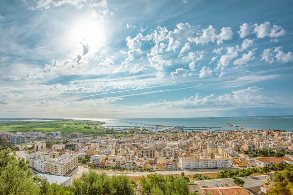 Vista panorámica de Sant Carles de la Ràpita, Tarragona