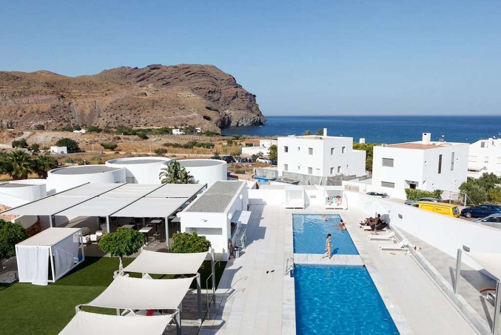 Piscinas de Hotel Spa Calagrande, en Las Negras, Cabo de Gata