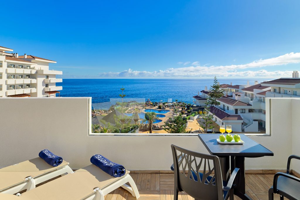 Vista mar desde habitación, hotel H10 Taburiente Playa, en La Palma