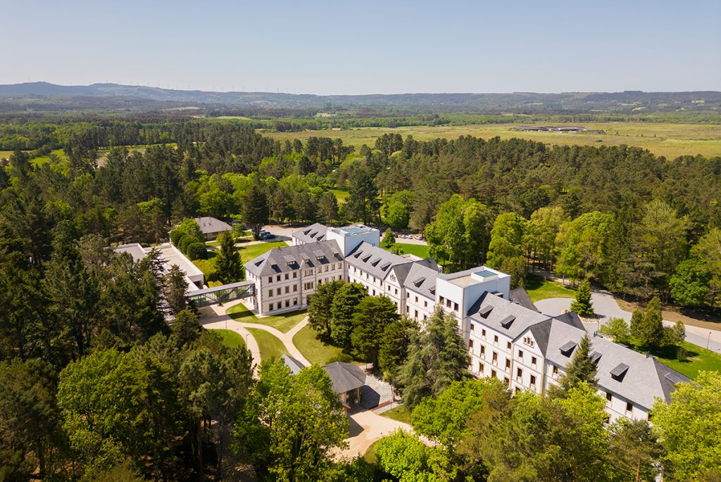 Vista panorámica Gran hotel balneario de Guitiriz, en Lugo