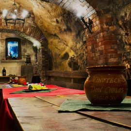 Don Carlos, la bodega de Aranda de Duero donde los vinos de la Ribera del Duero no guardan secretos Interior bodega histórica Don Carlos, Aranda de Duero