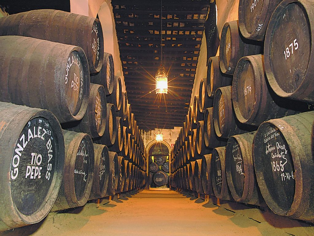 Interior de bodegas Tío Pepe, Jerez de la Frontera