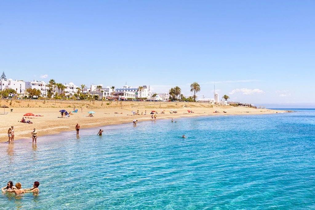 Playa Cantal en Mojácar, Costa de Almería