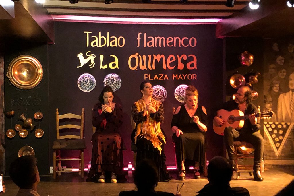 Espectáculo flamenco en tablao La Quimera, Madrid