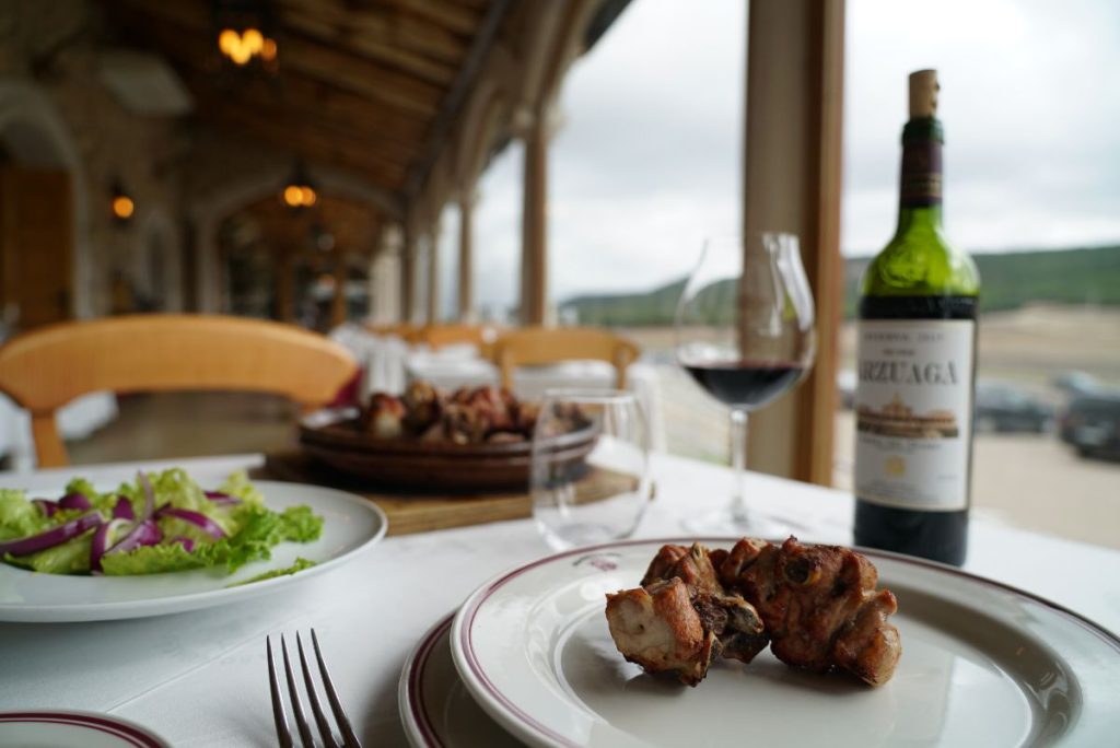 Restaurante de Bodegas Arzuaga, en Ribera del Duero, Valladolid