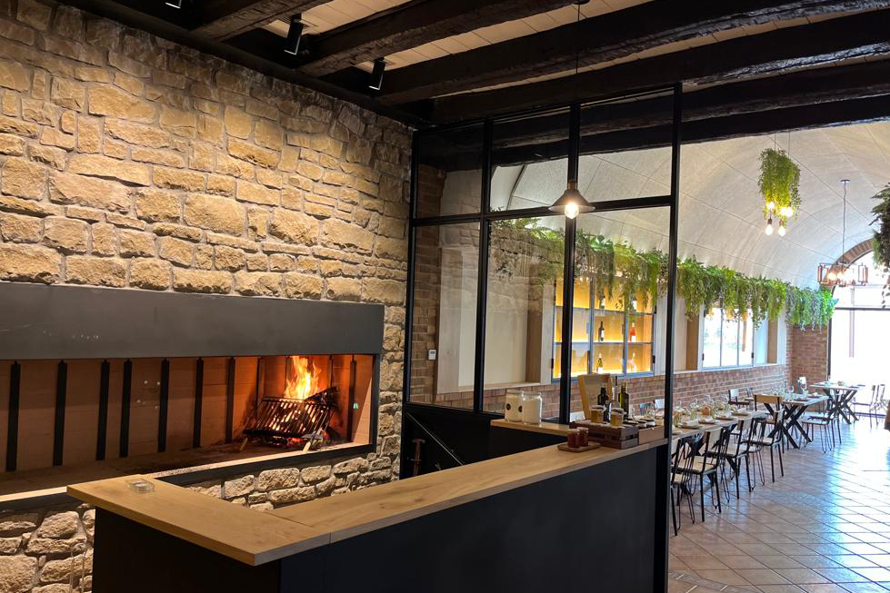 Restaurante de Bodega Eguren Ugarte, en Laguardia, Rioja Alavesa