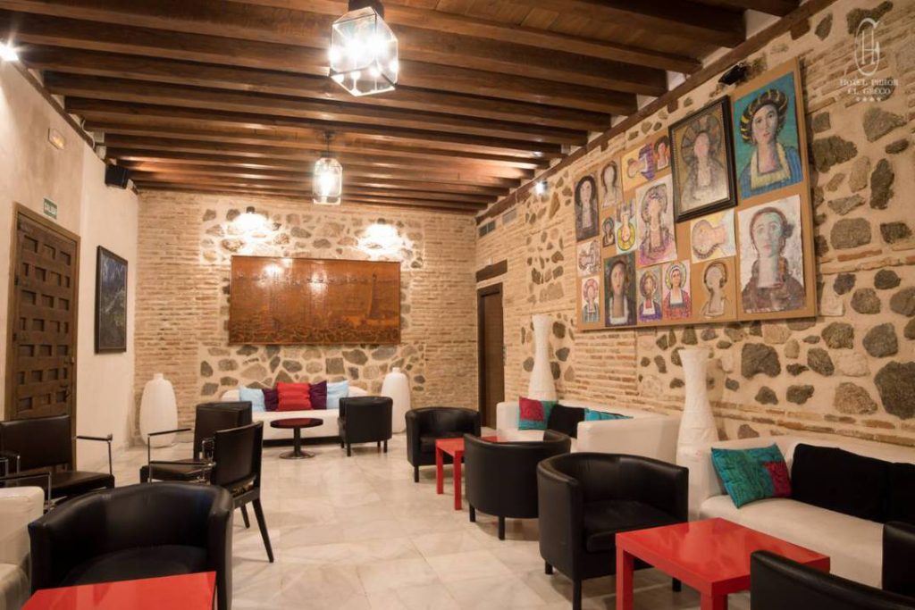 Sala interior del Hotel Pintor El Greco, en Toledo