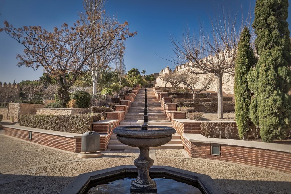 Jardines de escalinata de Alcazaba de Almería