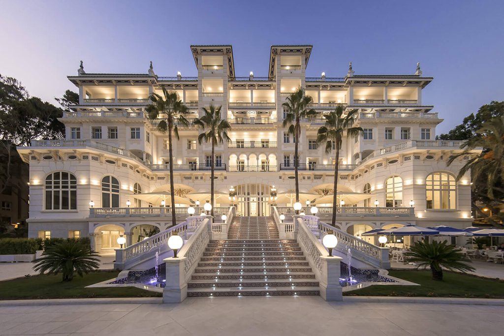 Fachada Gran Hotel Palacio Miramar, Málaga