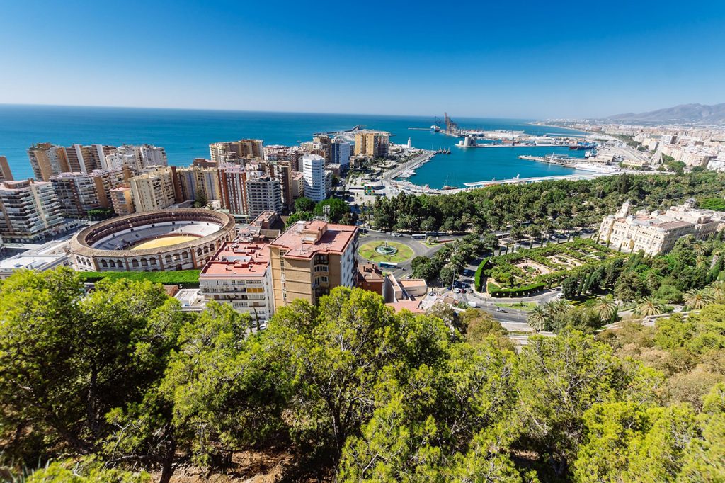 Vista panorámica del Puerto de Málaga