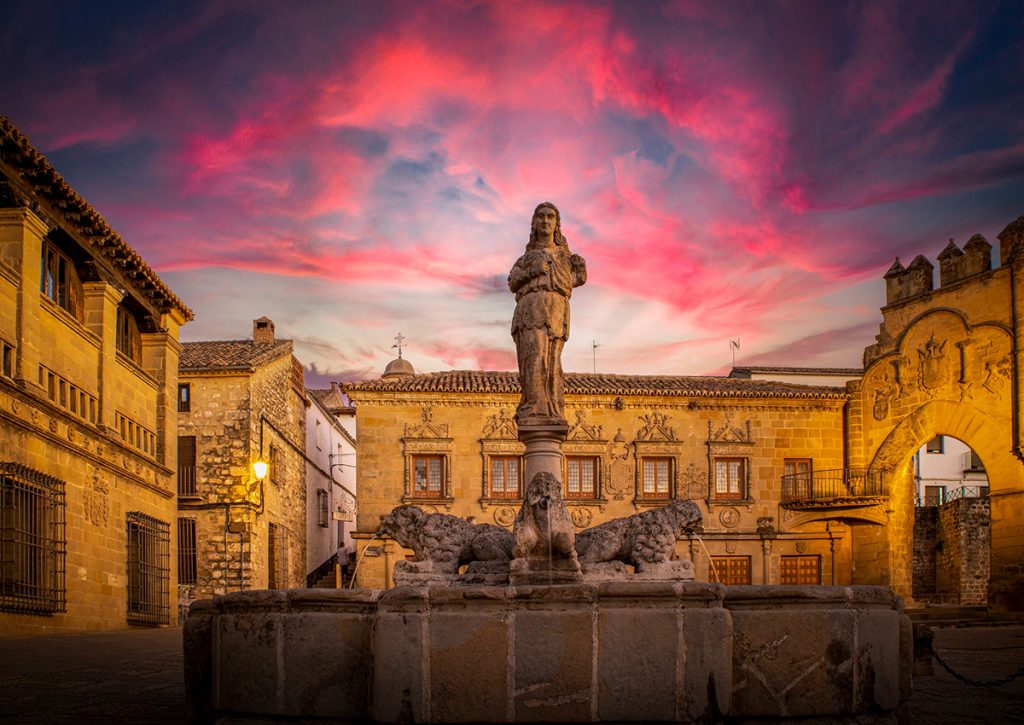 Plaza del Pópulo, en Baeza, Jaén