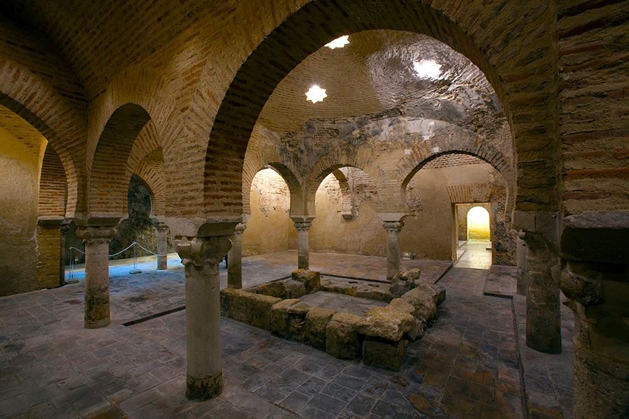 Sala templada de baños árabes de Jaén