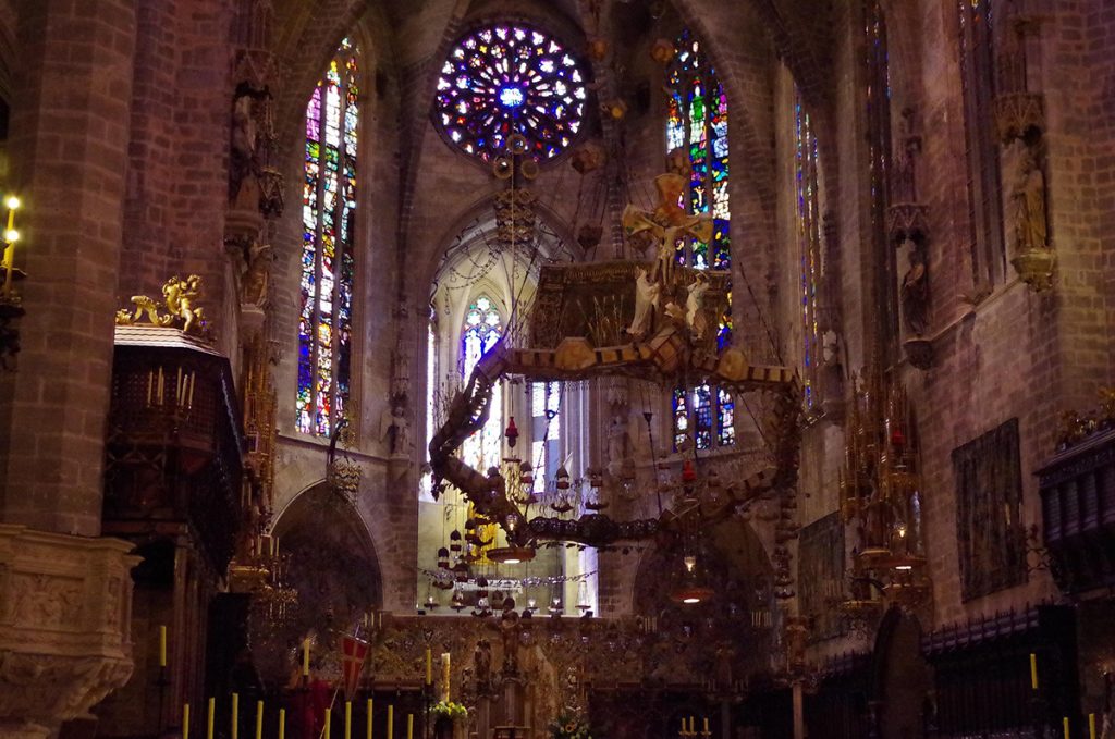 Rosetón interior de Catedral de Palma de Mallorca