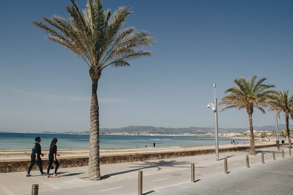 Playa de Ciudad Jardín, en Palma de Mallorca