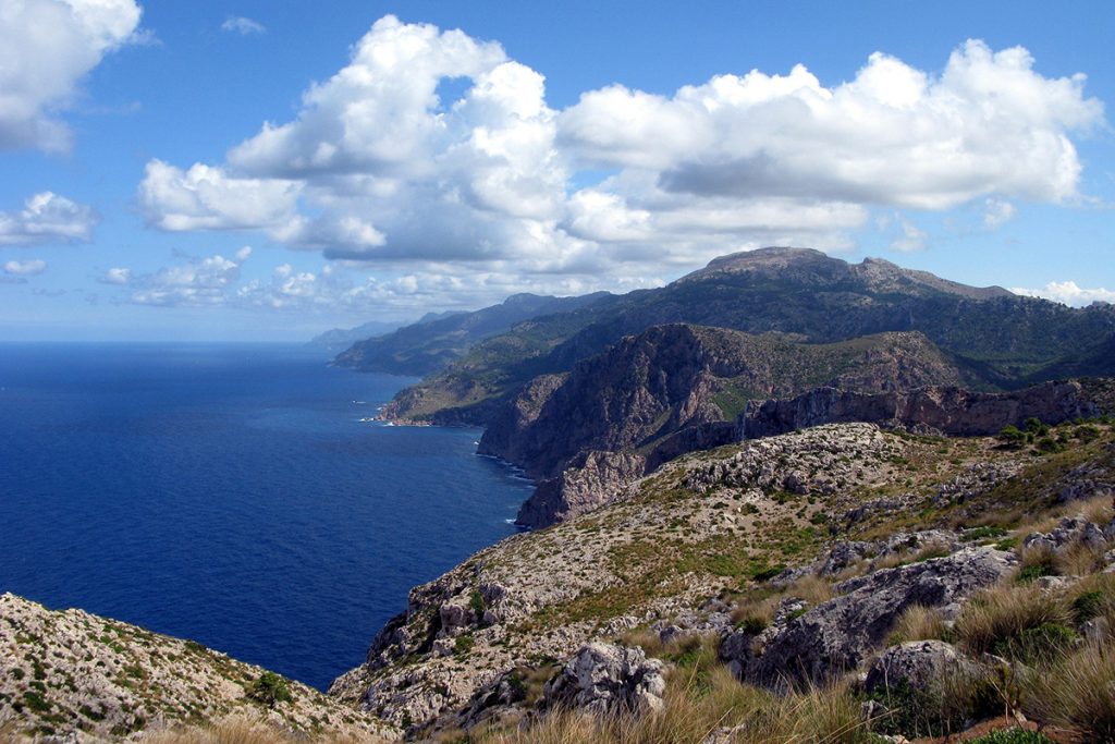 Paisaje de Sierra de Tramontana, en Mallorca, Islas Baleares
